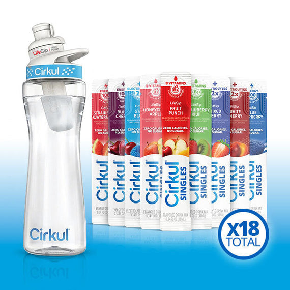 22oz. Plastic Bottle & LifeSip® Fruit Punch O9